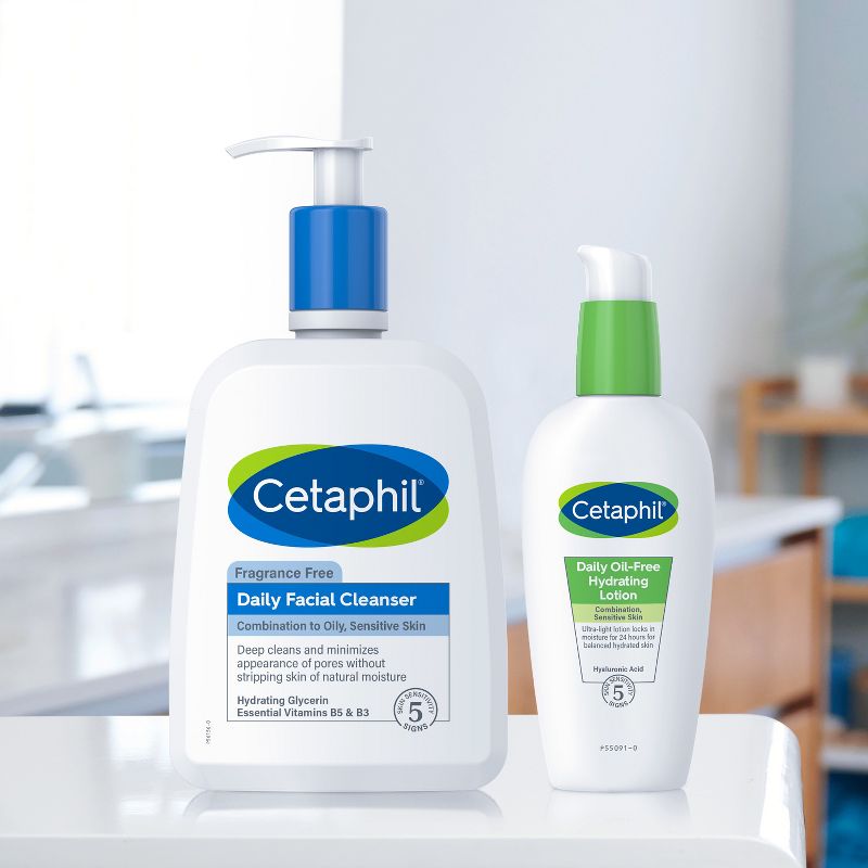 Cetaphil Daily Facial Cleanser Fragrance Free - Unscented - 16 fl oz, 5 of 8
