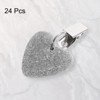 Unique Bargains Heart Shape Marble Tablecloth Weights with Metal Clip 24 Pcs - 3 of 4
