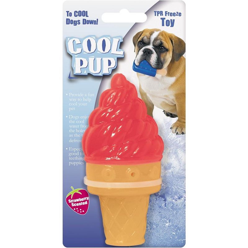 Cool Pup Cooling Toy Ice Cream (Mini) - Pink, 1 of 3