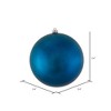 Vickerman 2.4"/24ct Matte Ball Ornament UV Coated Sea Blue: Shatterproof Holiday Decor Set - 3 of 3
