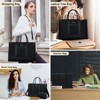 Laptop Bags for Women, 17 inch Waterproof Work Tote Bag with Clutch, Professional - 4 of 4