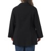 Agnes Orinda Women's Plus Size Notch Panel Button Long Sleeve Casual Business Outfits Blazers with Pocket - 4 of 4
