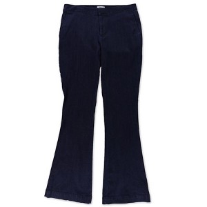 maison Jules Womens Solid Flared Jeans - 1 of 2