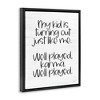Stupell Industries Kid Karma Phrase Black Framed Floater Canvas Wall Art - 3 of 4