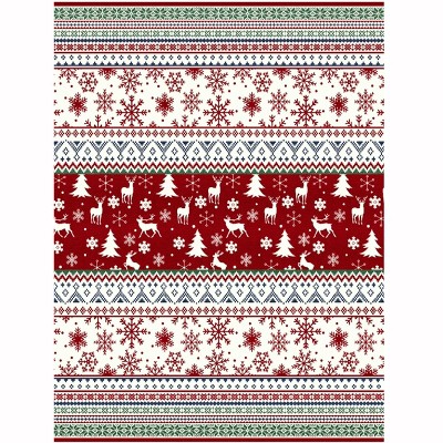 Fulvari Christmas Area Rugs Machine Washable Xmas Door Mat Non-Slip Floor Carpet for Living Room Dining Room Bedroom Entryway & Hallway