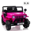 12V Kids Ride On Truck Car with Remote Control, Spring Suspension, Various Speeds, LED Lights, Music, and Safety Belt, Electric Ride On Car Toys - 2 of 4