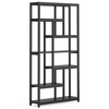 Resenkos Bookshelf, Bookcase Standing Shelf Unts,79" Tall Bookshelf, 7-Tier Bookcase Open Display Shelves,Black - 2 of 3