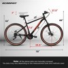 YONWAY 27.5 Inch Mountain Bike, Durable High Carbon Steel Frame,Disc Brakes, Brown Edge Tires for Commuting and Outdoor Exploration - 3 of 4