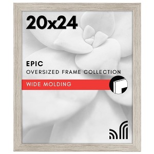 Americanflat 20x24 Poster Frame in Drift Wood with Polished Plexiglass - Horizontal and Vertical Formats with Included Hanging Hardware - 1 of 4
