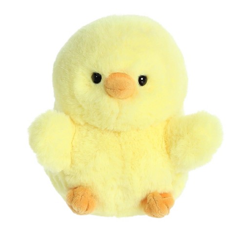 Aurora Mini Chickadee Chick Rolly Pet Round Stuffed Animal Yellow 5" - image 1 of 4