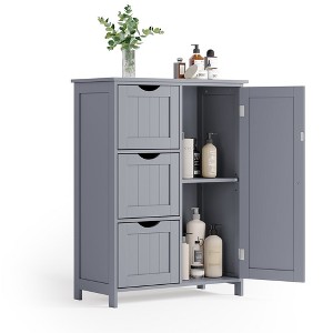 VASAGLE Bathroom Floor Storage Cabinet, Bathroom Cabinet Freestanding, with 3 Large Drawers and 1 Adjustable Shelf, 11.8 x 23.6 x 31.9 Inches - 1 of 4