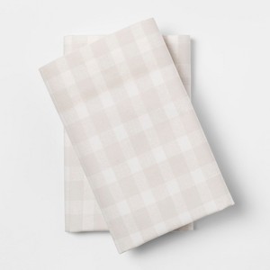 Vintage Wash Percale Pillowcases (Standard) Beachcomber - Threshold