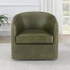 Comfort Pointe Tyler Arm Chair Fern Green: Upholstered, Nailhead Trim, No Assembly Required - 3 of 4