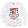 Simply Sage Market Vintage Santa University Garment Dyed Long Sleeve - XL - White - 2 of 4