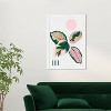 15" x 21" Pastel Pink Boho Leaf I Framed Wall Art Print Green - Wynwood Studio: Modern Botanical Decor, Vertical Layout - 4 of 4