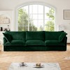Modular Cloud Corduroy 3-Seater Sofa with Removable Covers, Convertible to Sectional/Bed, 300lb Capacity per Seat - 2 of 4