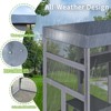 Kumasinova 62.6" Outdoor Cat House Weatherproof with Roof,Large Cat Enclosure with 2 Sleeper Rooms,Pet Cage with Rust-Proof Wire,Cat Cage for Backyard - 4 of 4