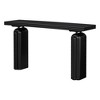 NicBex Elegant and Luxurious Console Table with Unique Legs,Narrow Acacia Wood Entryway Table for Living Room,Hallway,Entryway,Black - 2 of 4