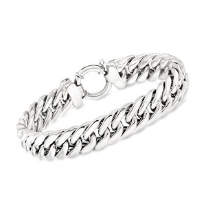 Ross-Simons Sterling Silver Cuban Style Link Bracelet Size 8 : Target