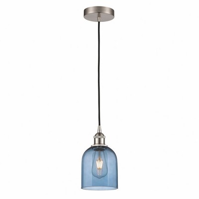 Bella - 1 Light Cord Hung Mini Pendant In Industrial Style-9.5 Inches Tall and 5.5 Inches Wide