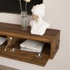 KTMBDW Floating TV Stand with LED Lights, 68.9" Wall Mounted TV Shelf, Media Console with Storage Shelf, Entertainment Under TV for Living Room - 4 of 4
