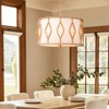 Rennnsan Rynari 23" W 4 - Light Drum Linen Mid-Century Modern Dimmable Chandelier in Gold - 4 of 4
