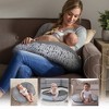 Boppy Luxe Feeding and Infant Support Pillow - Gray Watercolor Brushstroke Textured - image 4 of 4