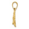 Black Bow Jewelry 14k Yellow Gold 12mm Textured and Cutout Starfish Pendant - 2 of 4