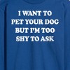 Men's - Instant Message - I Want To Pet Your Dog Long Sleeve Graphic T-Shirt - 2 of 4