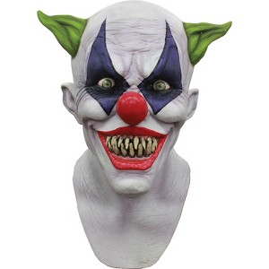 Ghoulish Mens Scary Clown Creepy Giggles Costume Mask - 14 in. - White - 1 of 1