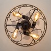 Airsurfer 16.5-Inch Black Downrod Mounted Enclose Ceiling Fans with Remote - 4 of 4
