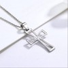 Clotth Sterling Silver Cross Necklace for Women - 925 Silver Choker with Cubic Zirconia,Faith-Based Accessory for Wedding,Birthday - 4 of 4
