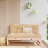 vidaXL Garden Middle Sofa Natural Solid Pine Wood Medium Modular - 3 of 4
