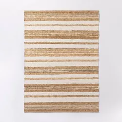 Riverton Striped Jute/Wool Area Rug Tan - Threshold™ designed with Studio McGee