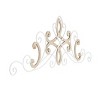 Olivia & May 16"x47" Wooden Scroll Wall Decor with Wood Accents White: MDF Craftsmanship, Modern Style, Dry Clean Only - 4 of 4
