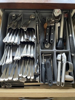 Compact Cutlery Organizer With Compartments - Inspire Uplift