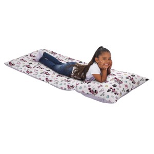 Disney Minnie Mouse I am Awesome Lavender, Pink, and White, Daisy Duck, Rainbow Hearts and Stars Deluxe Easy Fold Toddler Nap Mat - 1 of 4