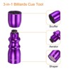 Unique Bargains Snooker Pool Cue Tip Tool Billiard Stick Tip Repair Accessories Scuffer Shaper Aerator - 4 of 4
