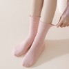 Anna-Kaci 6pk Women's Polka Dot Ankle Socks with Ruffled Cuffs - 2 of 4