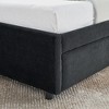 CAVINAS Full Size Bed Frame, Velvet Upholstered Tufted Bed Frame with 2 Drawers, Sofa Bed Frame with Comfortable Backrest and Armrests - 3 of 4