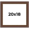 PosterPalooza | Traditional Brown Picture Frame - UV Acrylic, Backing Board, Hanging Hardware Included - 2 of 4
