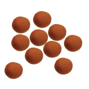 Unique Bargains Home Handcrafts Project DIY Wool Felt Balls Beads 10 Pcs - 1 of 3