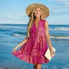 Women's Ruffle Hem Front Buttons Mini Cover-Up Dress - Cupshe - 2 of 4