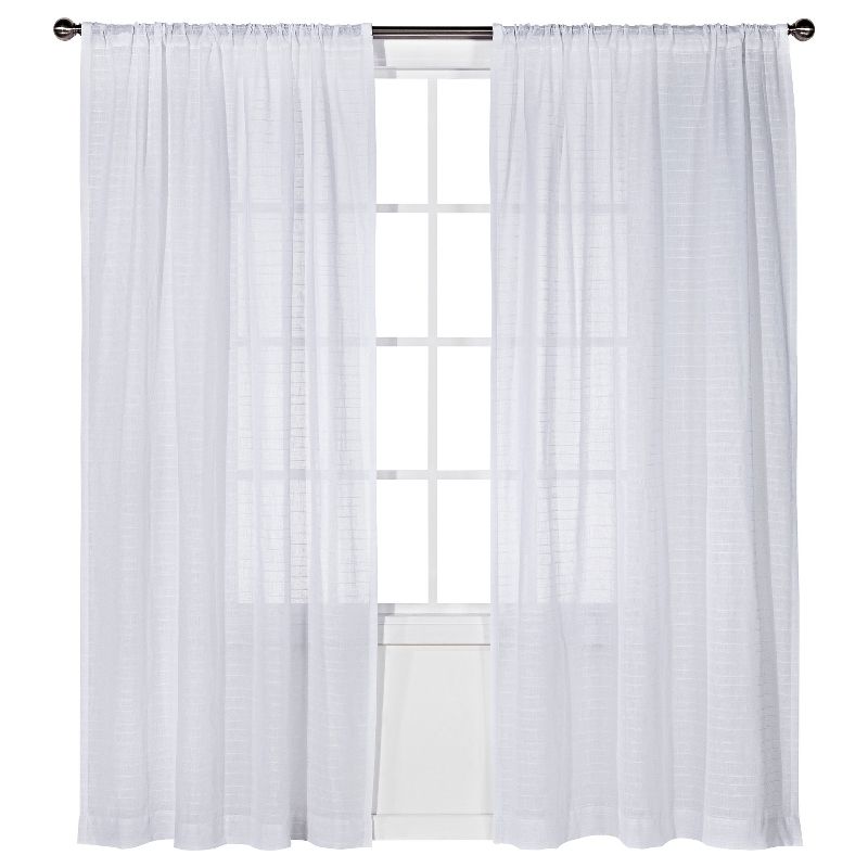 Horizontal Sheer Curtain Panel - Nate Berkus&#8482;, 1 of 4