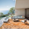 Lahome Back to College Series Pattern Series Outdoor Plastic Straw Rug-Waterproof Reversible Mat for Patio, Backyard, Camping, RV Awning - 3 of 4