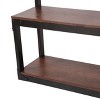Kumasinova Mango Wooden Coat Rack with Bench Storage,Industrial Hall Tree with 5 Double Hooks,75.5" Clothes Rack for Entryway&Hallway - 3 of 4