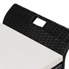 vidaXL Storage Bench with Cushion 54.3" Poly Rattan Black - 3 of 4
