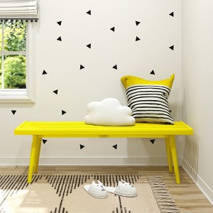 Max & Lily Mid-Century Solid Wood Entryway Bench - 1 of 4