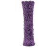Memoi Women's Teddy Bear Plush Crew Socks Aqua 9-11 - 2 of 3