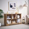 Farmhouse  Cube Bookshelf, Wood Display Cabinet Book Shelves for Bedroom,Living Room,Office - 3 of 4